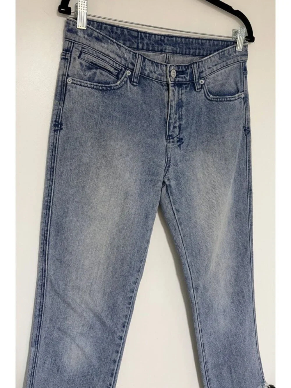 Ksubi Women’s Straight N Narrow Denim Jeans Bail Out Blue Size 30